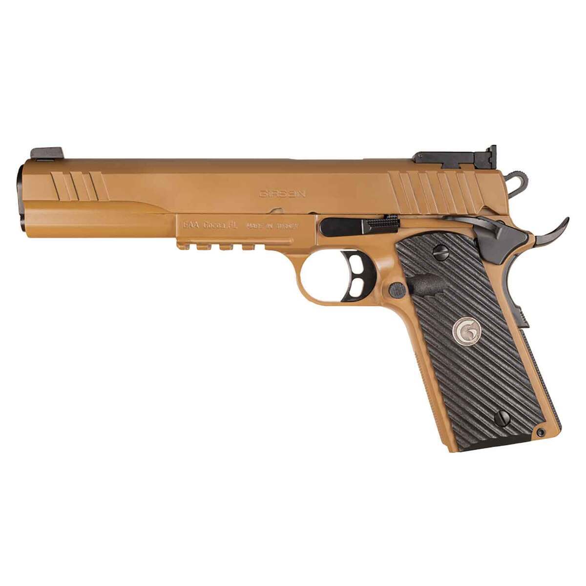 European American Armory Corp Girsan MC1911S Hunter 6in 10mm Auto Flat Dark Earth Pistol - 8+1 Rounds - Brown European American Armory Corp Girsan MC1911S Hunter 6in 10mm Auto Flat Dark Earth Pistol - 8+1 Rounds - Brown