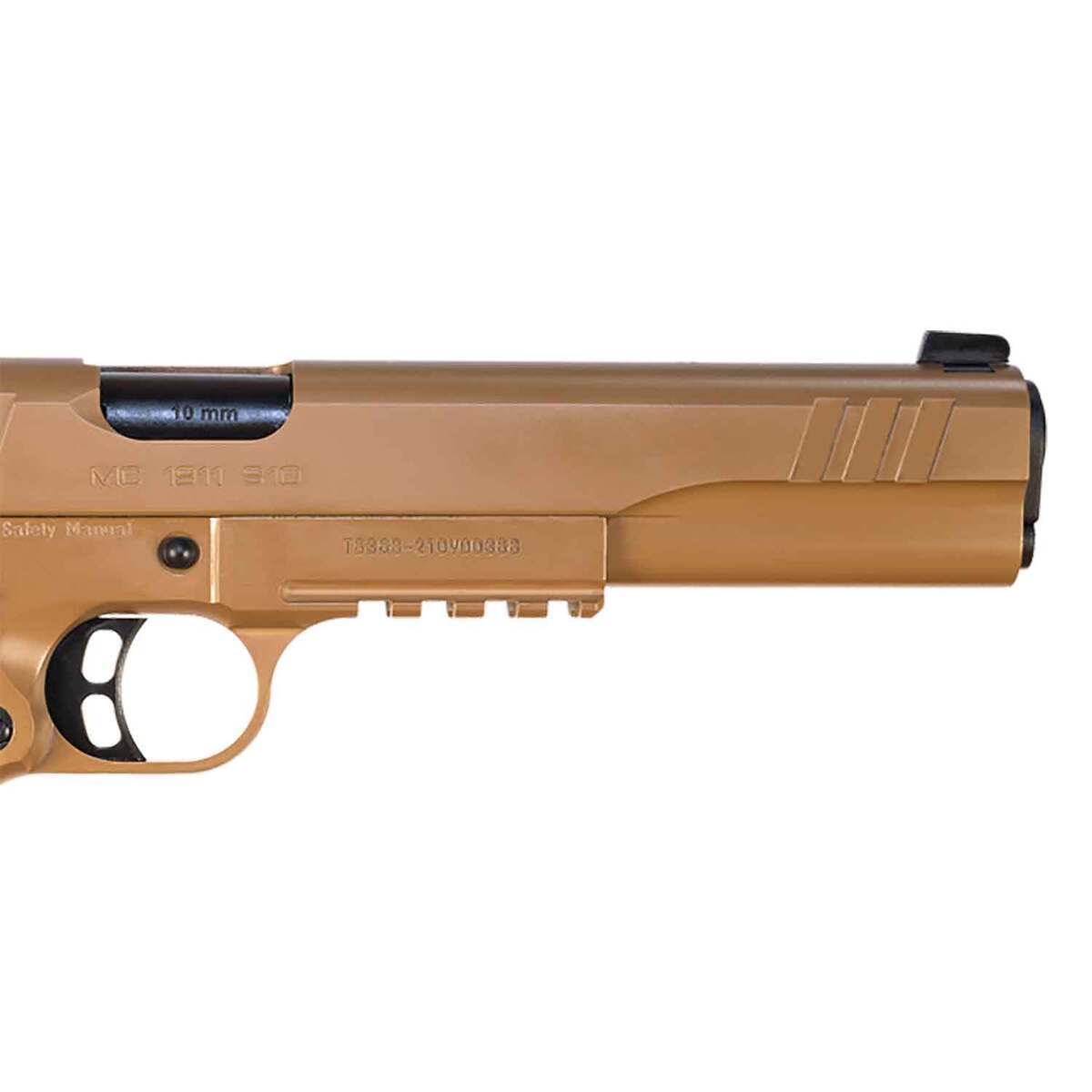 European American Armory Corp Girsan MC1911S Hunter 6in 10mm Auto Flat Dark Earth Pistol - 8+1 Rounds - Brown European American Armory Corp Girsan MC1911S Hunter 6in 10mm Auto Flat Dark Earth Pistol - 8+1 Rounds - Brown