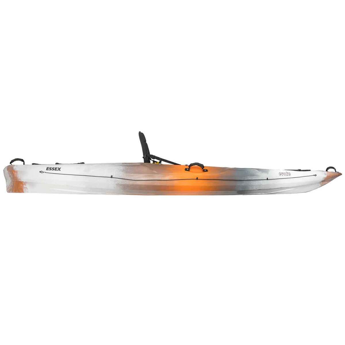 Evoke Essex 120 Sit-On-Top Kayak Package - 12.3ft White/Orange - White, Orange, and Black Evoke Essex 120 Sit-On-Top Kayak Package - 12.3ft White/Orange - White, Orange, and Black