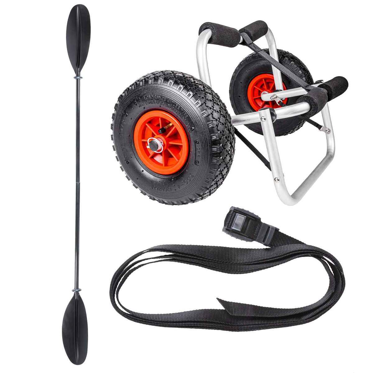 Evoke Essex 120 Sit-On-Top Kayak Package - 12.3ft White/Orange - White, Orange, and Black Evoke Essex 120 Sit-On-Top Kayak Package - 12.3ft White/Orange - White, Orange, and Black