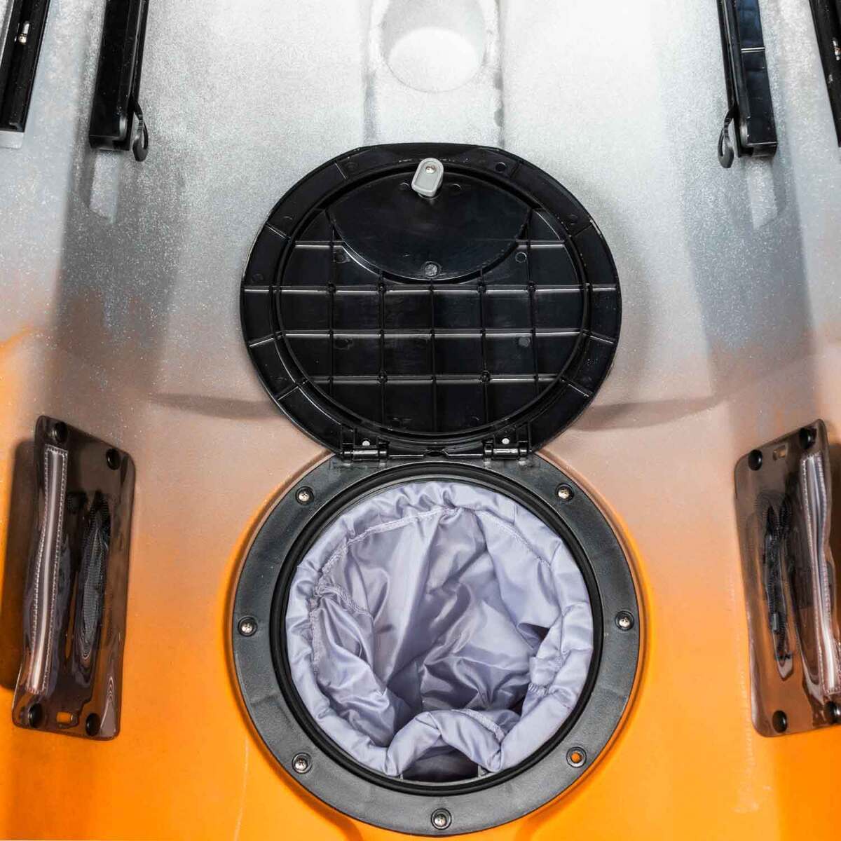 Evoke Essex 120 Sit-On-Top Kayak Package - 12.3ft White/Orange - White, Orange, and Black Evoke Essex 120 Sit-On-Top Kayak Package - 12.3ft White/Orange - White, Orange, and Black