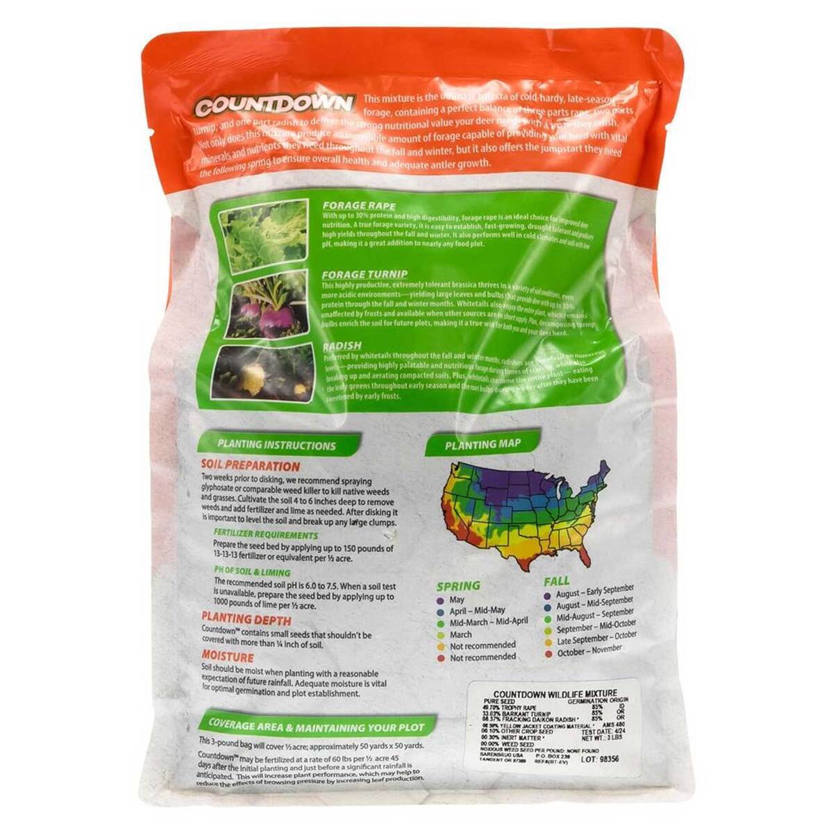 Evolved Countdown Plot Seed - 3lbs | Sportsman's Warehouse