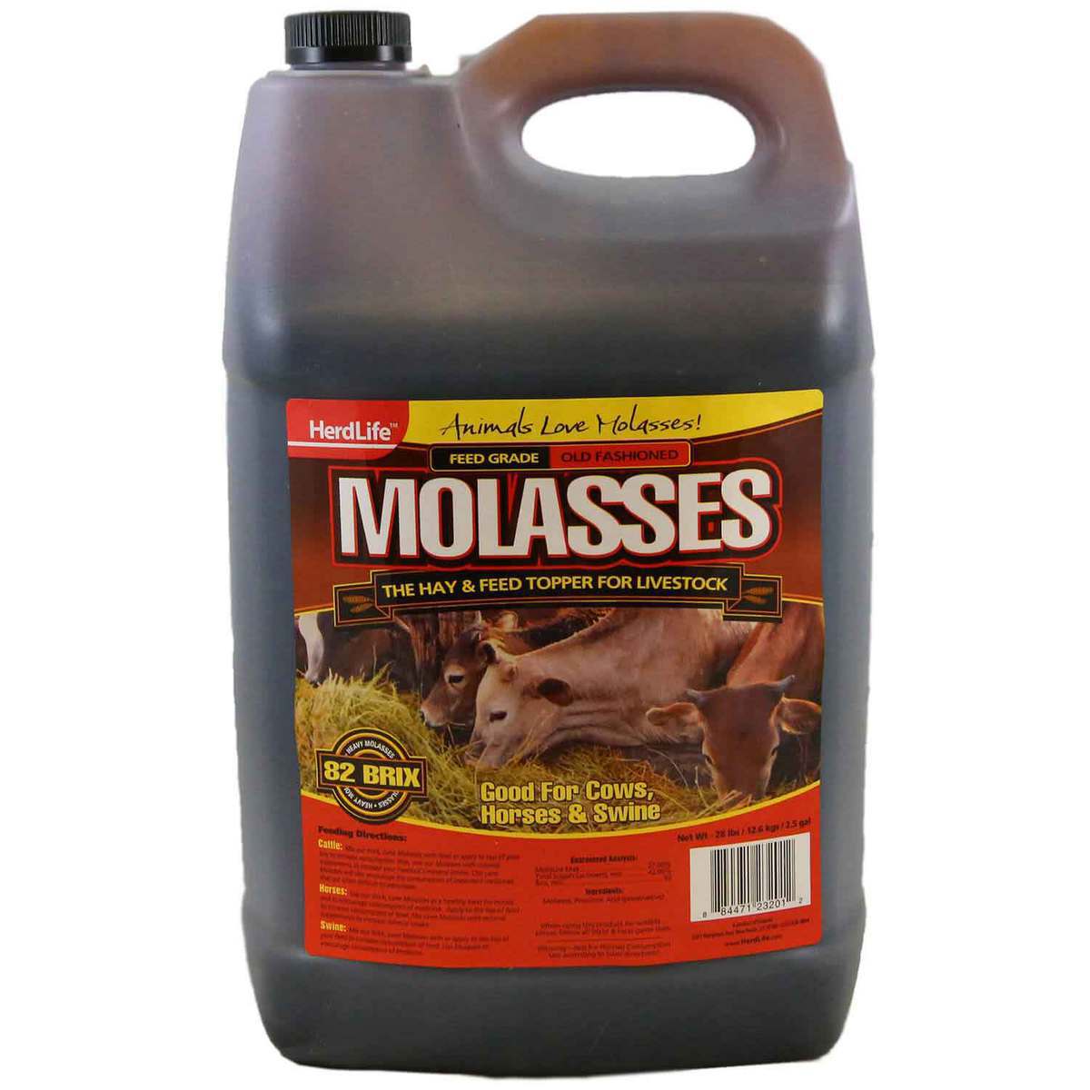 Evolved Habitats HerdLife Molasses Feed Topper Supplement Evolved Habitats HerdLife Molasses Feed Topper Supplement