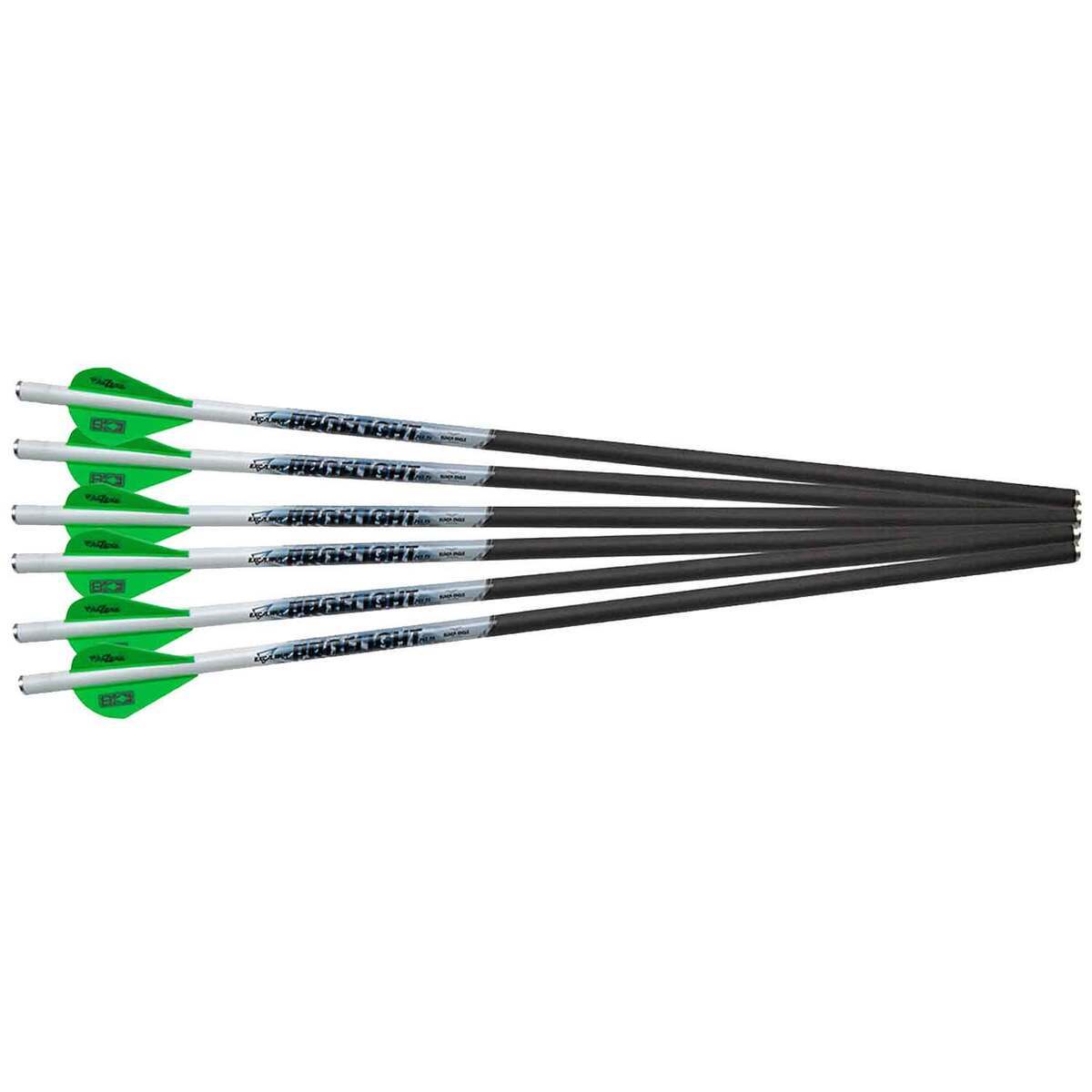Excalibur ProFlight 18in Carbon Crossbow Bolts - 6 Pack - Black/White Excalibur ProFlight 18in Carbon Crossbow Bolts - 6 Pack - Black/White