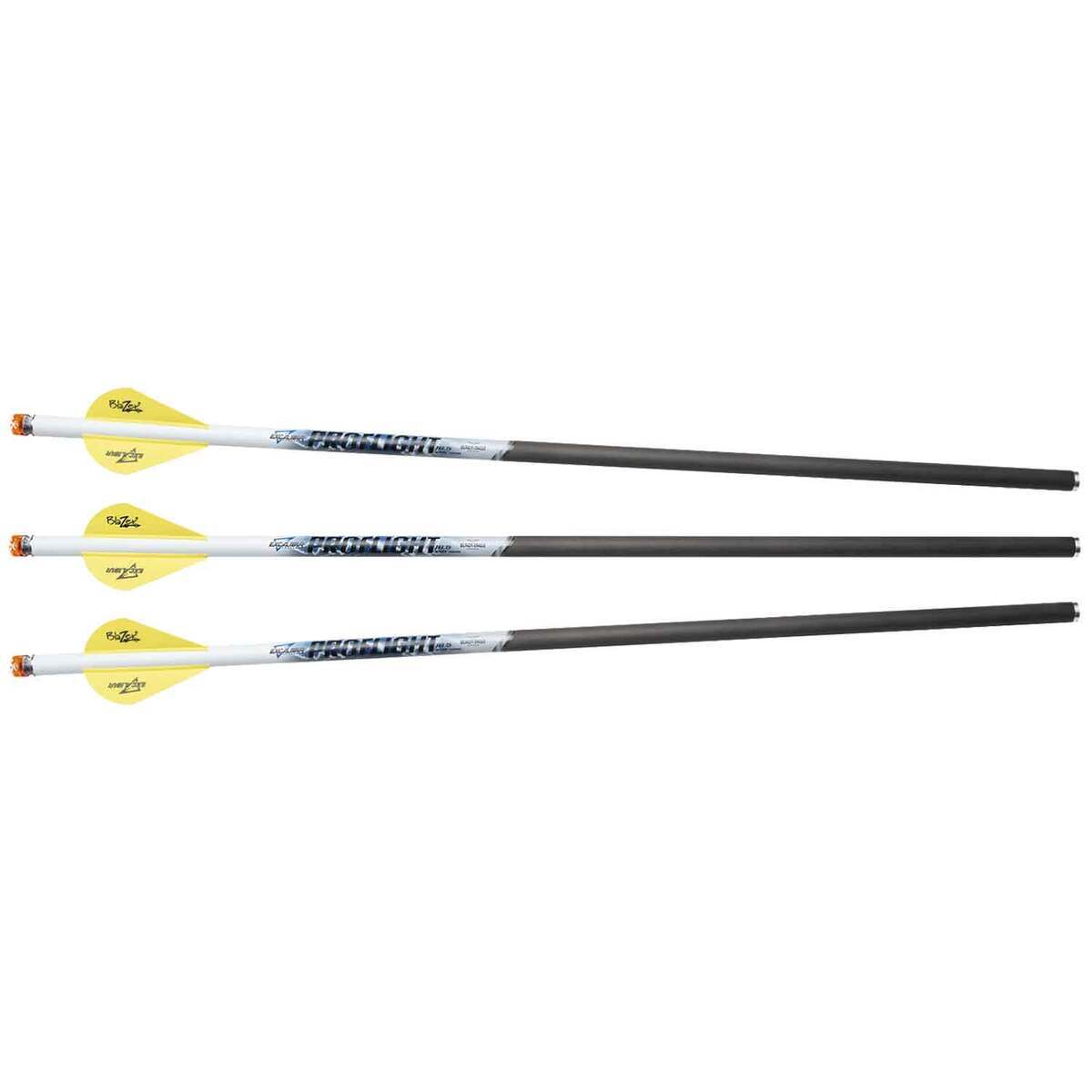 Excalibur ProFlight Illuminated 18in Carbon Crossbow Bolts - 3 Pack - Black/White Excalibur ProFlight Illuminated 18in Carbon Crossbow Bolts - 3 Pack - Black/White