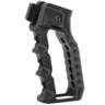 F1 Firearms With Finger Grooves Style 2 Skeletonized Black Grip - Black