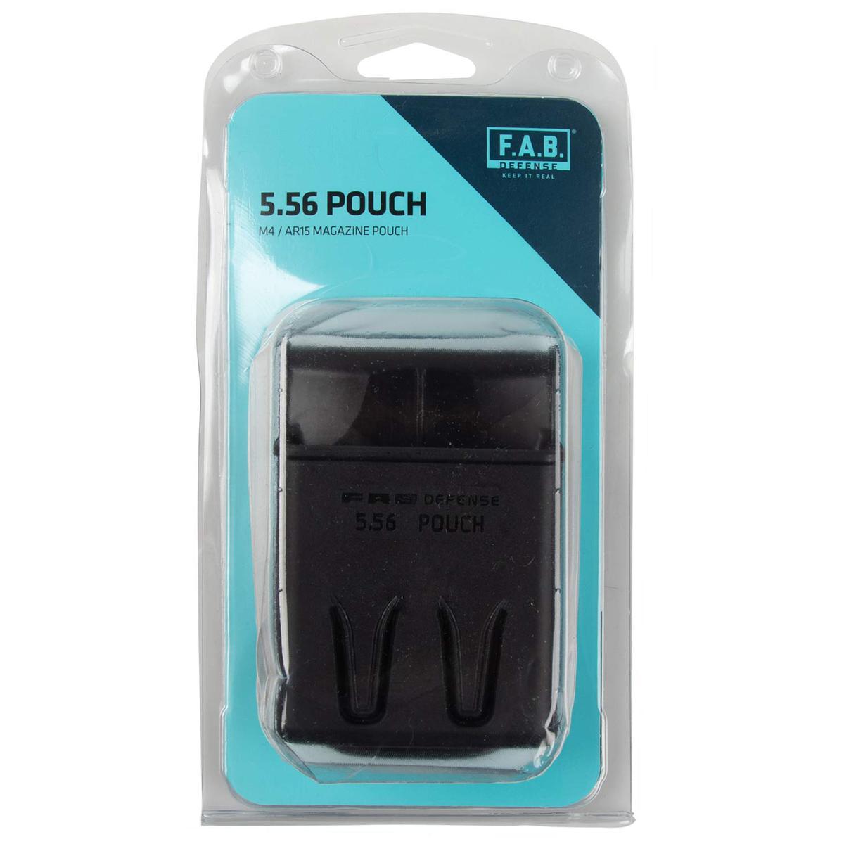 Fab Defense 5.56 Magazine Pouch - Black - Black Fab Defense 5.56 Magazine Pouch - Black - Black