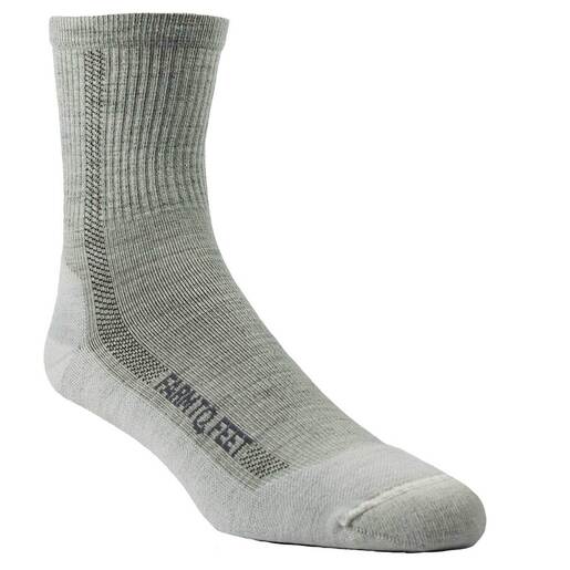 Farm To Feet Denver Light Cushion 3/4 Crew Hiking Socks - Natural M - Farm To Feet