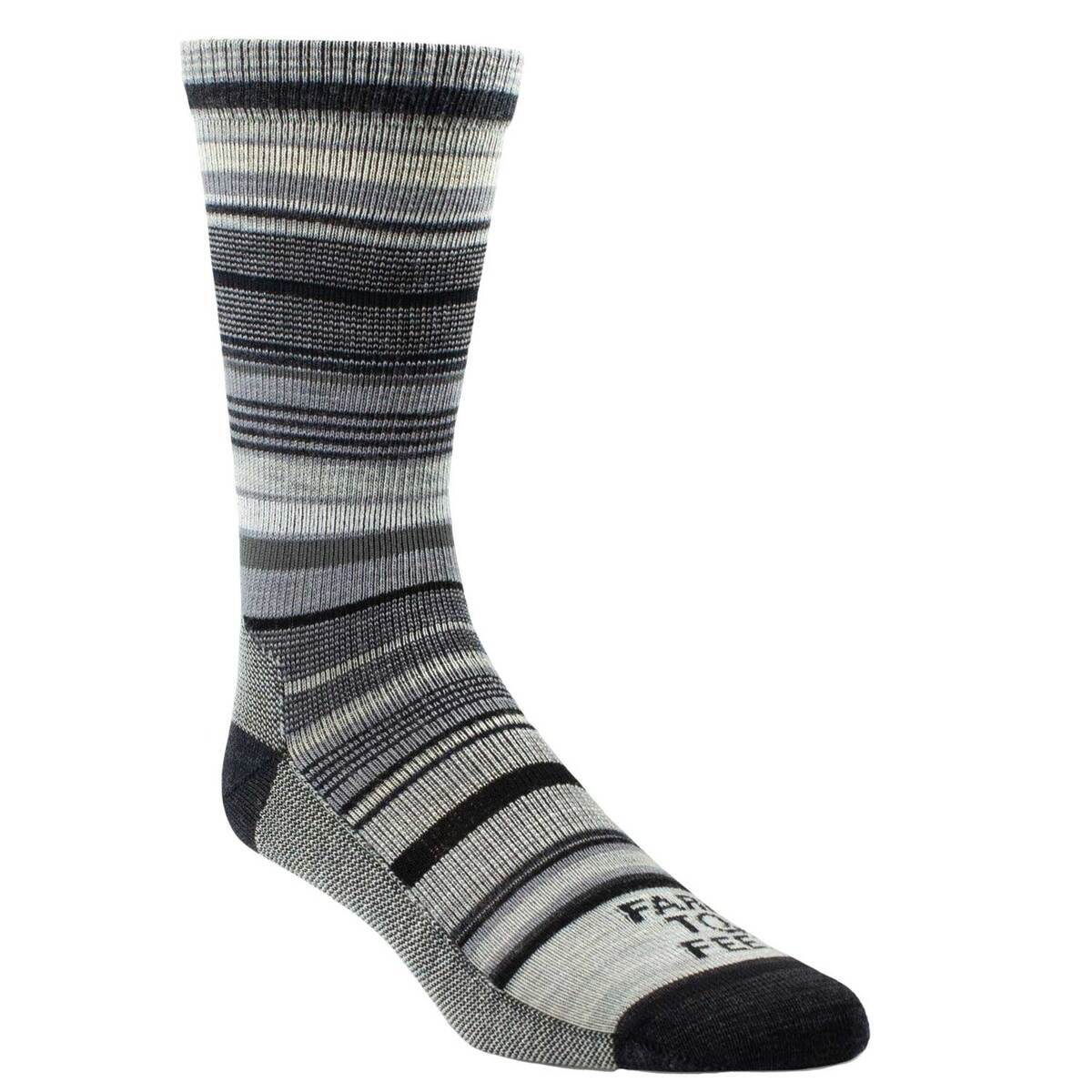 Farm To Feet Ithaca No Cushion Crew Socks - Charcoal - M - Charcoal M Farm To Feet Ithaca No Cushion Crew Socks - Charcoal - M - Charcoal M