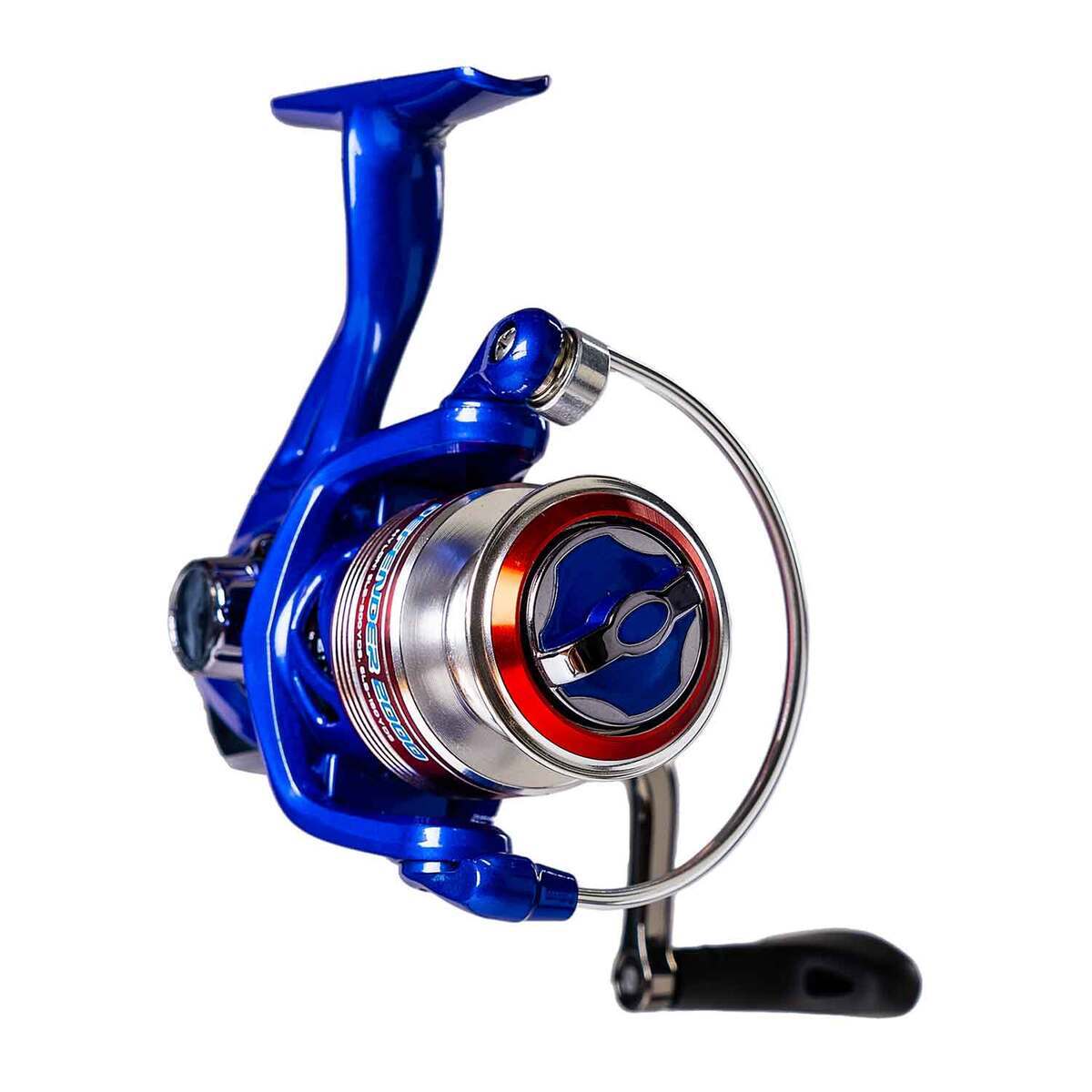 Fish Defender Favorite Fishing Defender 2000 Spinning Reel - Blue/Red | Sportsman's ...