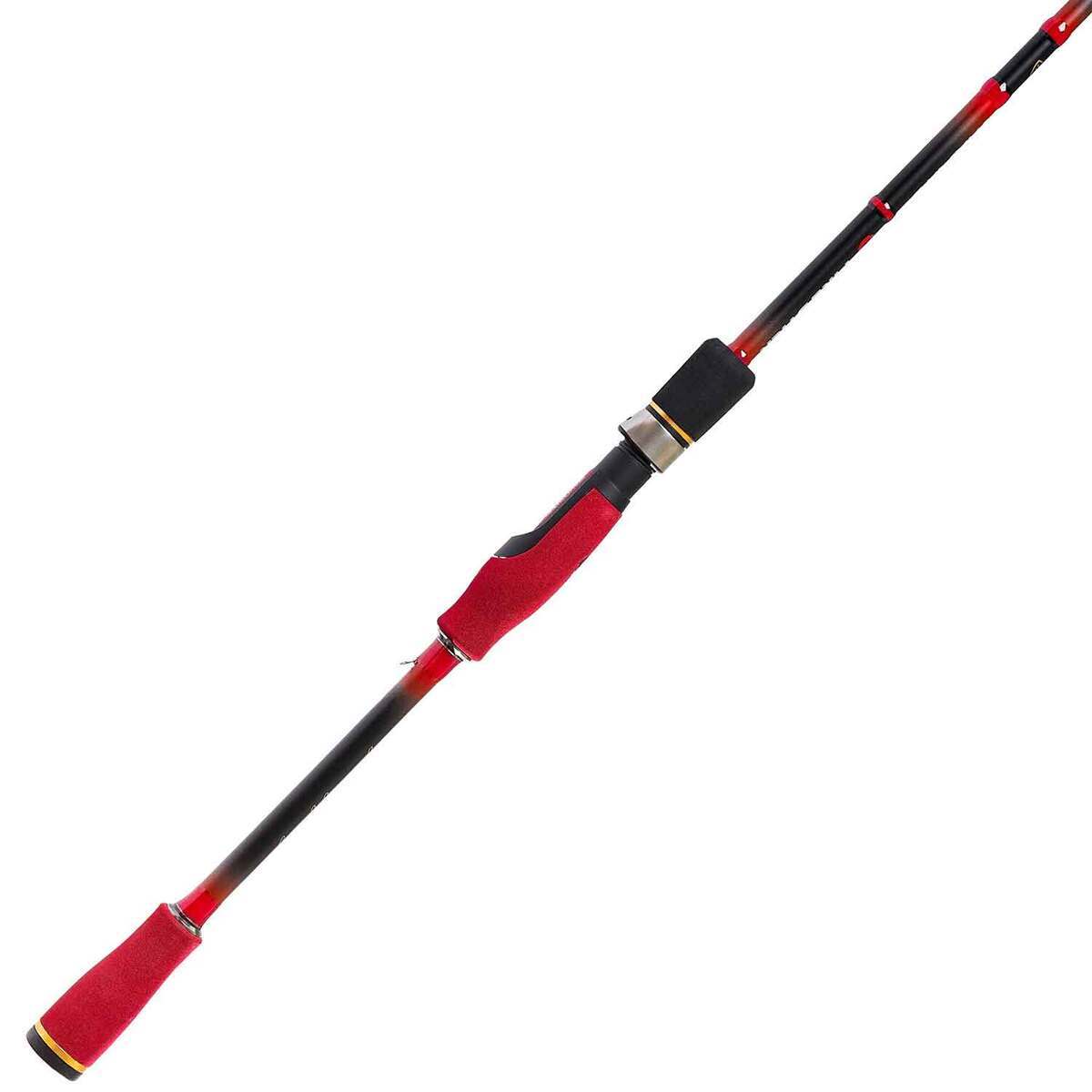 Favorite Fishing Fire Stick Spinning Combo - 7ft 1in, Medium Heavy Power - Black/Red Favorite Fishing Fire Stick Spinning Combo - 7ft 1in, Medium Heavy Power - Black/Red