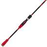 Favorite Fishing Fire Stick Spinning Rod and Reel Combo - 7ft 1in, Medium Heavy, Moderate Fast - Black/Red