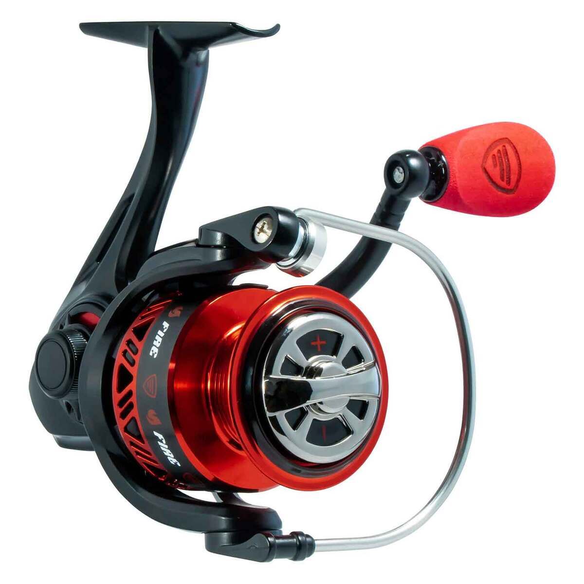 Favorite Fishing Fire Stick Spinning Combo - 7ft 1in, Medium Heavy Power - Black/Red Favorite Fishing Fire Stick Spinning Combo - 7ft 1in, Medium Heavy Power - Black/Red
