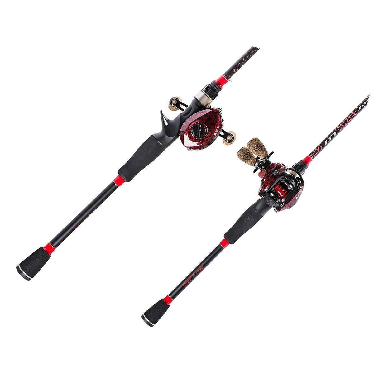Favorite Fishing LIT Casting Combo - 7ft 3in, Medium Heavy Power - Black/Red Favorite Fishing LIT Casting Combo - 7ft 3in, Medium Heavy Power - Black/Red