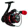 Favorite Fishing LIT Spinning Rod and Reel Combo - 7ft 3in, Medium Heavy, Moderate Fast - Black/Red