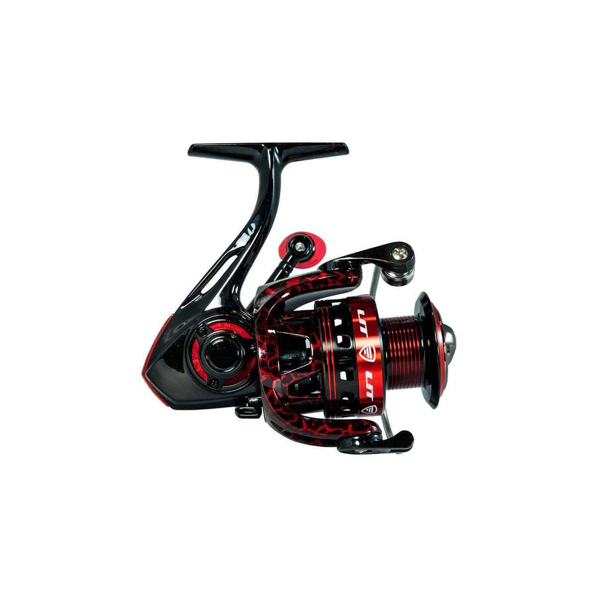 Favorite Fishing LIT Spinning Rod and Reel Combo - 7ft 3in, Medium Heavy, Moderate Fast - Black/Red Favorite Fishing LIT Spinning Rod and Reel Combo - 7ft 3in, Medium Heavy, Moderate Fast - Black/Red