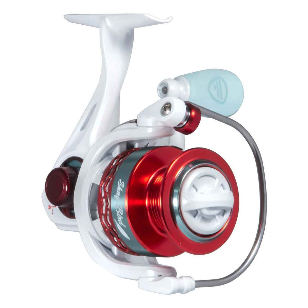 Favorite Fishing Shay Bird Spinning Reel - White/Red Favorite Fishing Shay Bird Spinning Reel - White/Red