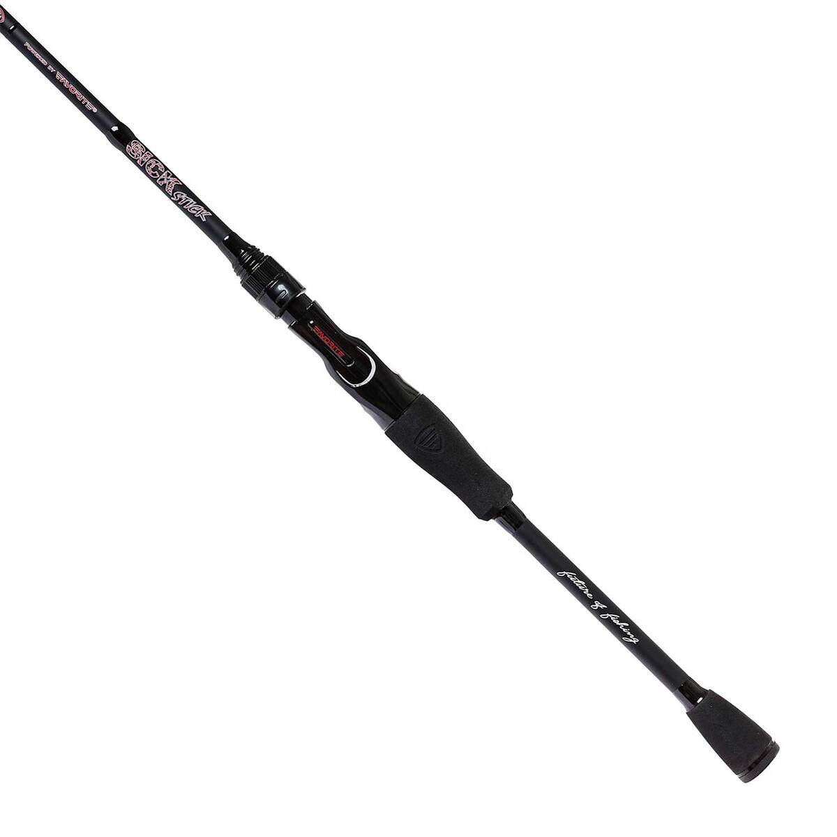 Favorite Fishing Sick Casting Rod - 7ft 2in, Medium Heavy Power, Fast Action, 1pc - Black Favorite Fishing Sick Casting Rod - 7ft 2in, Medium Heavy Power, Fast Action, 1pc - Black