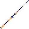 Favorite Fishing USA Defender Casting Rod - 7ft 2in, Medium Heavy Power, Fast Action, 2pc - Red, White, and Blue
