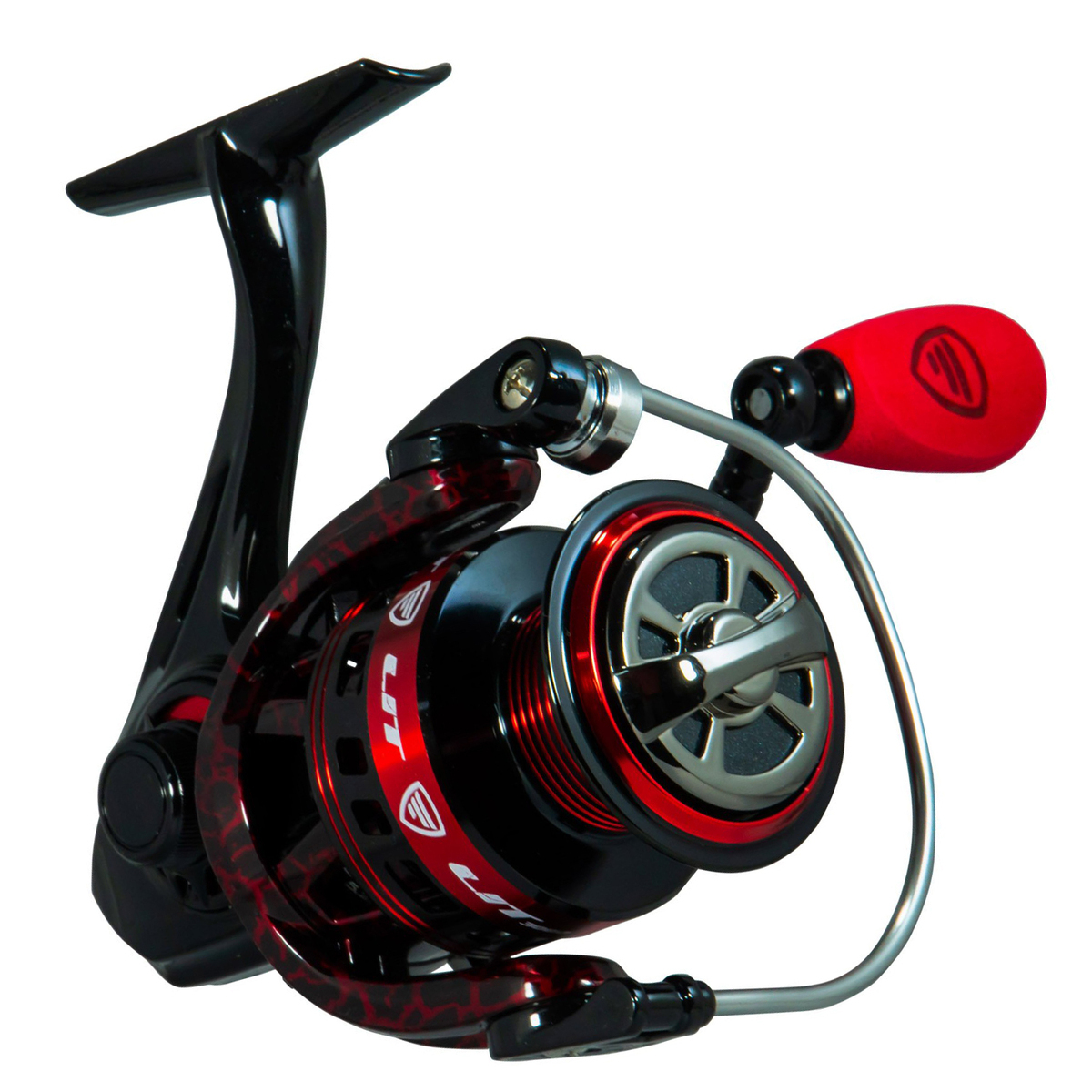 Favorite Fishing USA Lit Spinning Reel - Size 3000 - Black/Red 3000 Favorite Fishing USA Lit Spinning Reel - Size 3000 - Black/Red 3000