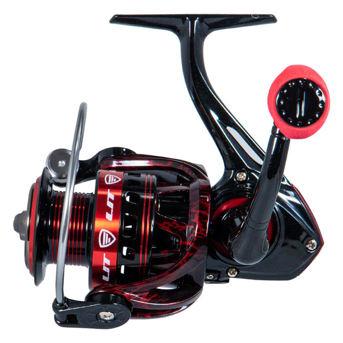 Favorite Fishing USA Lit Spinning Reel - Size 3000 - Black/Red 3000 Favorite Fishing USA Lit Spinning Reel - Size 3000 - Black/Red 3000