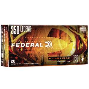 Federal 350 Legend 180gr Fuson SP Rifle Ammo - 20 Rounds Federal 350 Legend 180gr Fuson SP Rifle Ammo - 20 Rounds