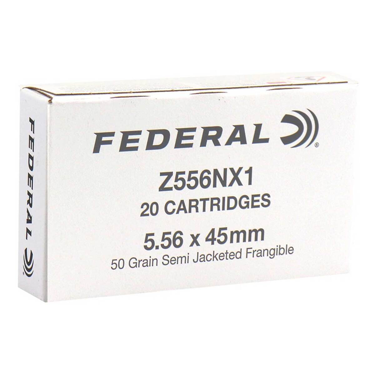 Federal 5.56mm NATO 50gr Semi-Jacketed Frangible Rifle Ammo - 20 Rounds | Sportsman's Warehouse
