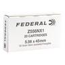 Federal 5.56mm NATO 50gr Semi-Jacketed Frangible Rifle Ammo - 20 Rounds