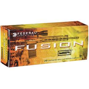 Federal 6.8mm Remington SPC 90gr Fusion SP Rifle Ammo - 20 Rounds Federal 6.8mm Remington SPC 90gr Fusion SP Rifle Ammo - 20 Rounds