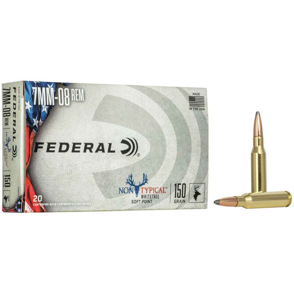 Federal 7mm-08 Remington 150gr Non-Typical SP Rifle Ammo - 20 Rounds Federal 7mm-08 Remington 150gr Non-Typical SP Rifle Ammo - 20 Rounds