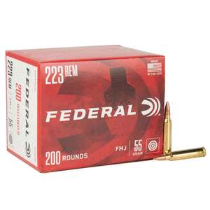 Federal American Eagle 223 Remington 55gr FMJ Rifle Ammo - 200 Rounds