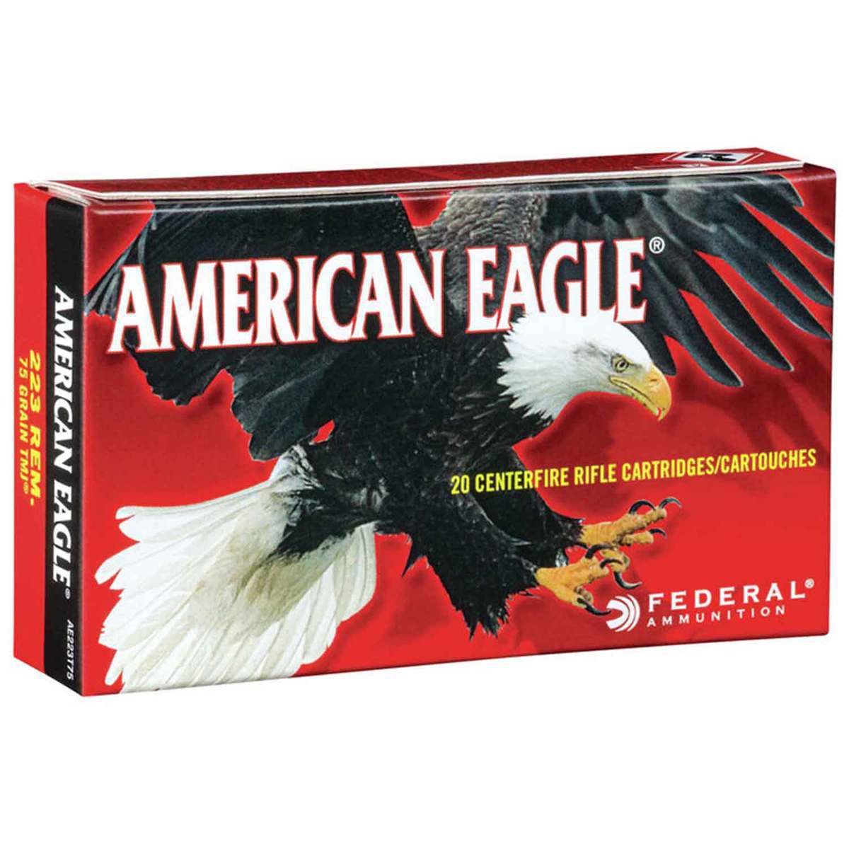 Federal American Eagle 223 Remington 75gr FMJ Rifle Ammo - 20 Rounds Federal American Eagle 223 Remington 75gr FMJ Rifle Ammo - 20 Rounds