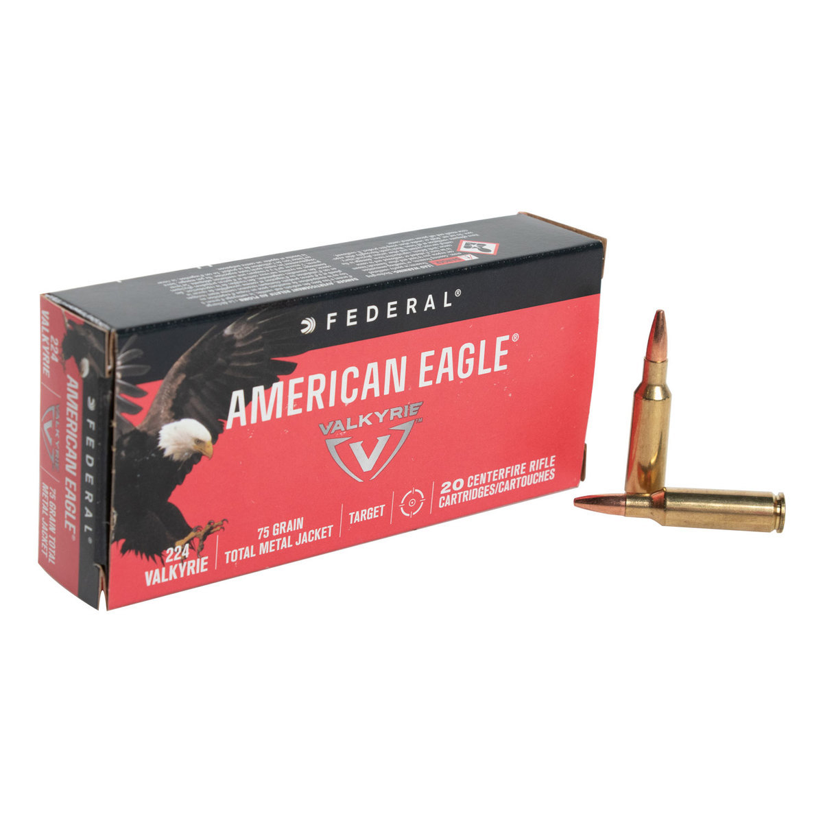 Federal American Eagle 224 Valkyrie 75gr TMJ Rifle Ammo 20 Rounds federal-american-eagle-224-valkyrie-75gr-tmj-rifle-ammo-20-rounds