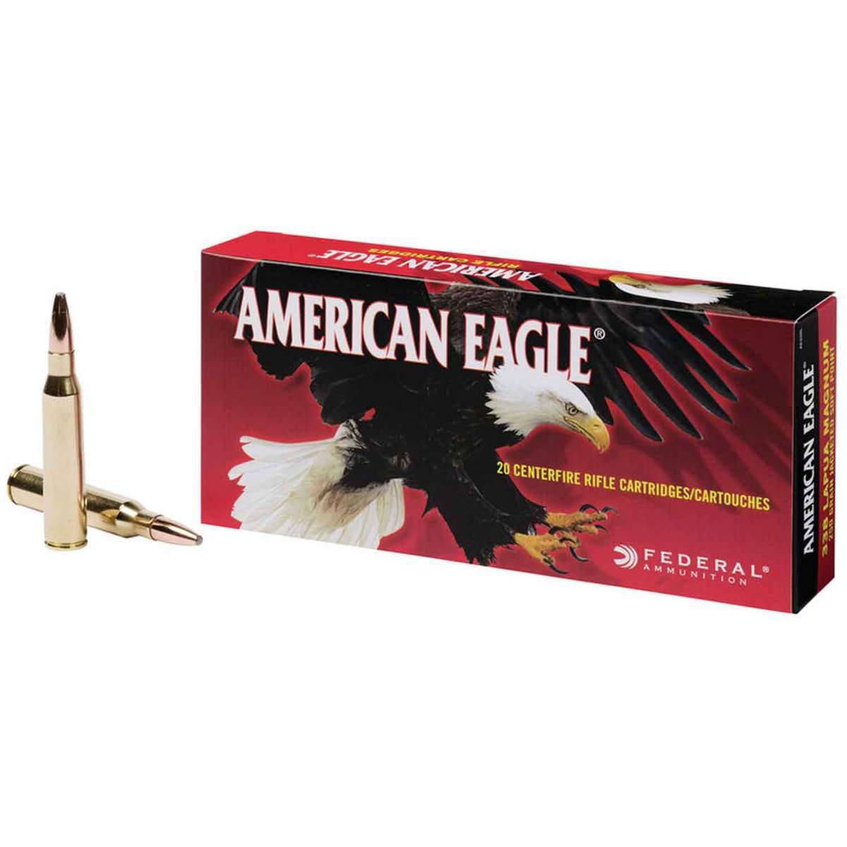 Federal American Eagle 338 Lapua Magnum 250gr JSP Rifle Ammo - 20 Rounds Federal American Eagle 338 Lapua Magnum 250gr JSP Rifle Ammo - 20 Rounds