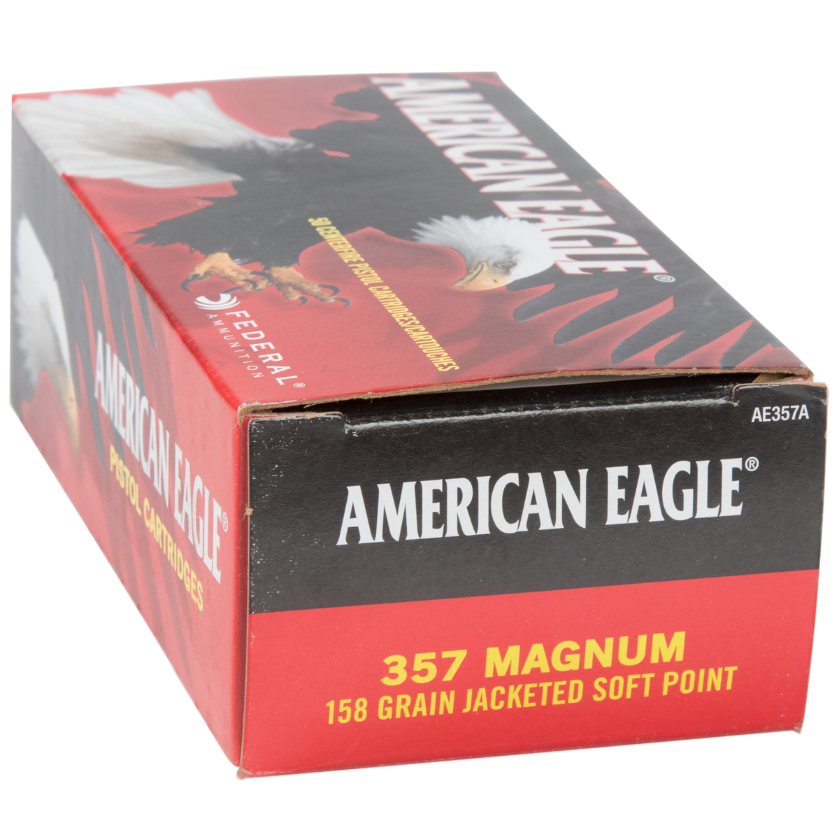 Federal American Eagle 357 Magnum 158gr JSP Handgun Ammo - 50 Rounds Federal American Eagle 357 Magnum 158gr JSP Handgun Ammo - 50 Rounds