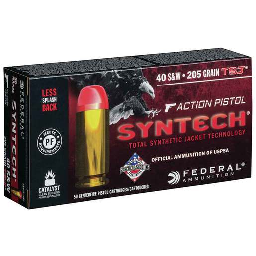 Federal American Eagle 40 S&W 210gr Syntech Jacket FN Handgun Ammo Ammo - 50 Rounds 50 Rounds Ammo