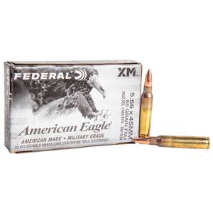 Federal American Eagle 5.56mm NATO 55gr FMJBT Rifle Ammo - 20 Rounds
