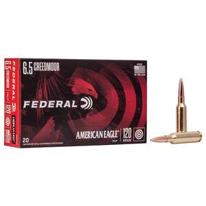 Federal American Eagle 6.5 Creedmoor 120gr Total Metal Jacket Rifle Ammo - 20 Rounds