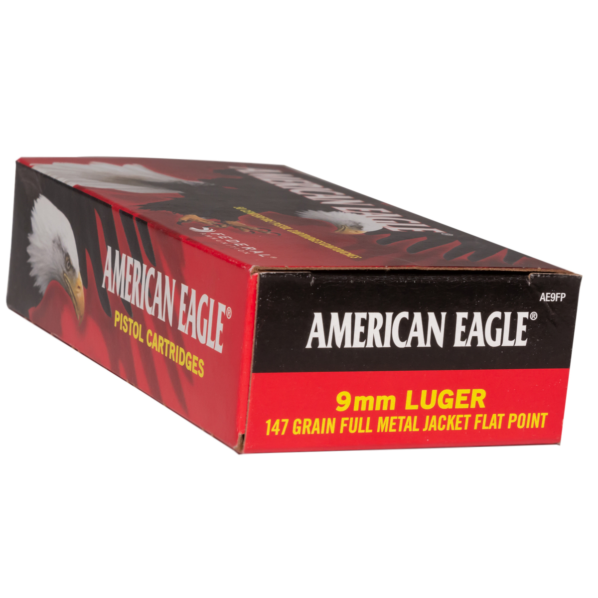Federal American Eagle 9mm Luger 147gr FMJ Handgun Ammo - 50 Rounds Federal American Eagle 9mm Luger 147gr FMJ Handgun Ammo - 50 Rounds