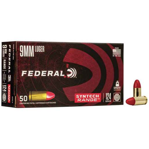 Federal American Eagle 9mm Luger 124gr SJRS Handgun Ammo Ammo - 50 Rounds 50 Rounds Ammo