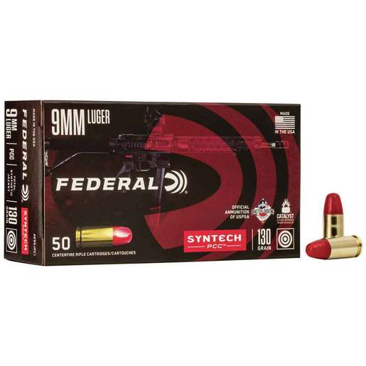 Federal American Eagle 9mm Luger 130gr SJFN Handgun Ammo Ammo - 50 Rounds 50 Rounds Ammo