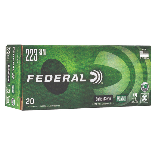 Federal BallistiClean 223 Remington 42gr Frangible Rifle Ammo – 20 Rounds