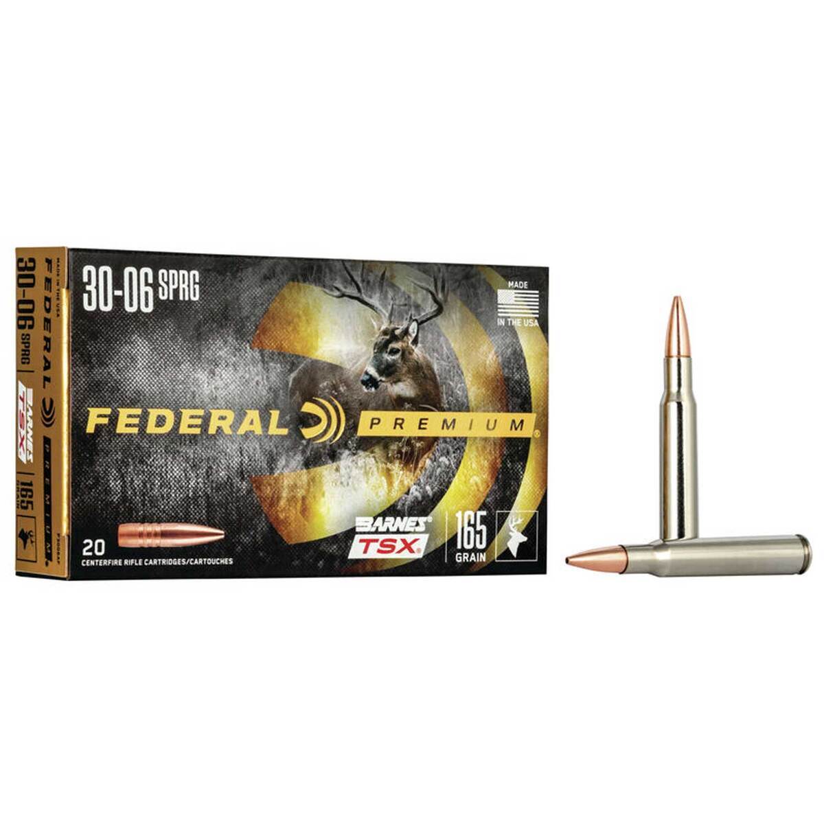 Federal Barnes TSX 30-06 Springfield 165gr Rifle Ammo - 20 Rounds Federal Barnes TSX 30-06 Springfield 165gr Rifle Ammo - 20 Rounds
