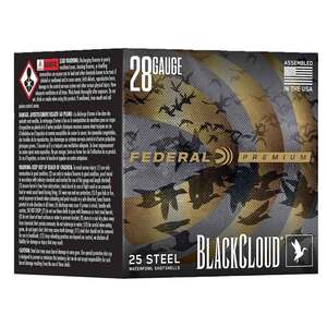 Federal Black Cloud 28 Gauge 3in #3 3/4oz Waterfowl Shotshells - 25 Rounds