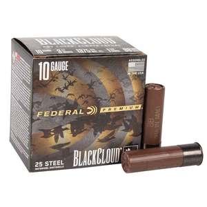 Federal Black Cloud FS Steel 10 Gauge 3-1/2in BB 1-5/8oz Shotshells - 25 Rounds