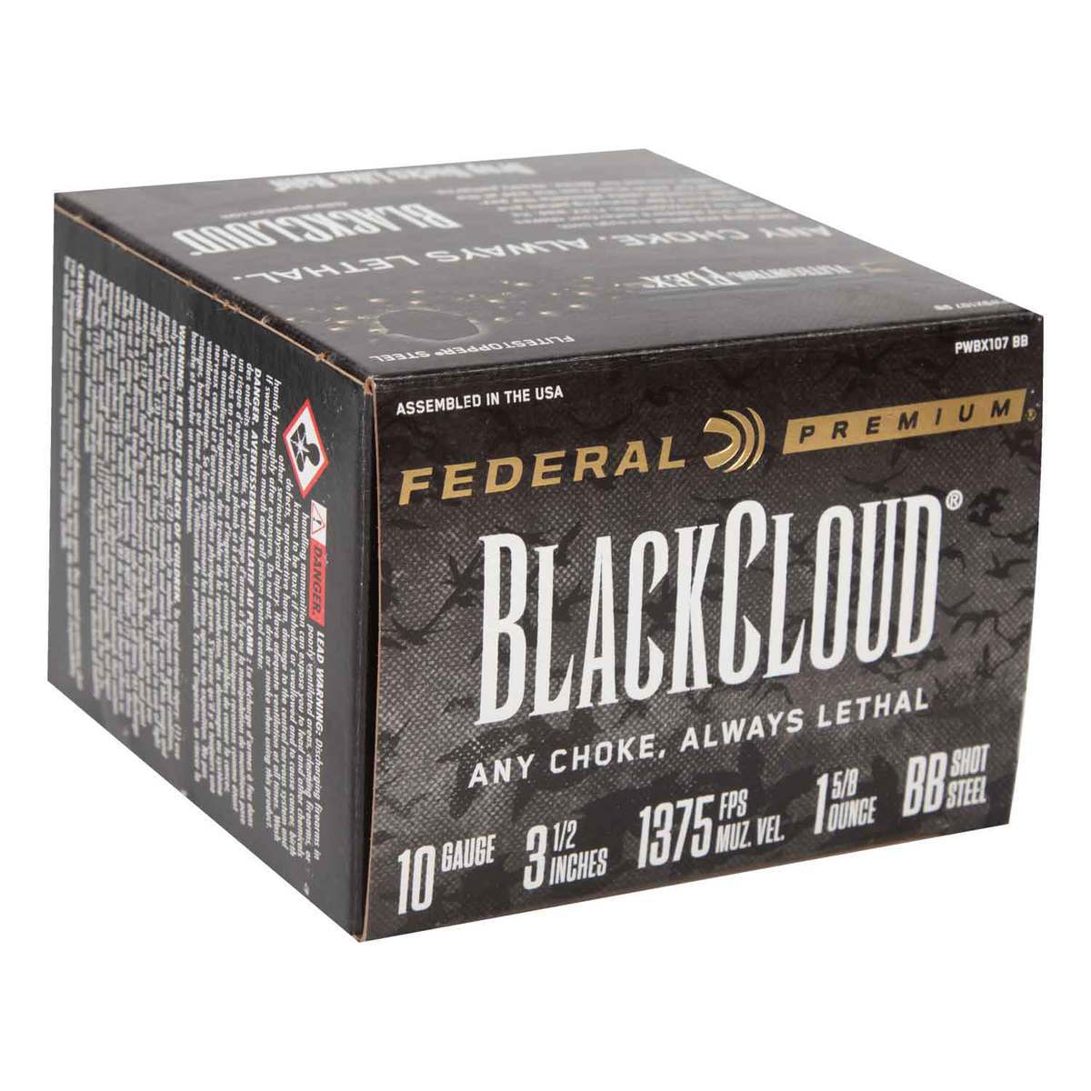 Federal Black Cloud FS Steel 10 Gauge 3-1/2in BB 1-5/8oz Shotshells - 25 Rounds Federal Black Cloud FS Steel 10 Gauge 3-1/2in BB 1-5/8oz Shotshells - 25 Rounds
