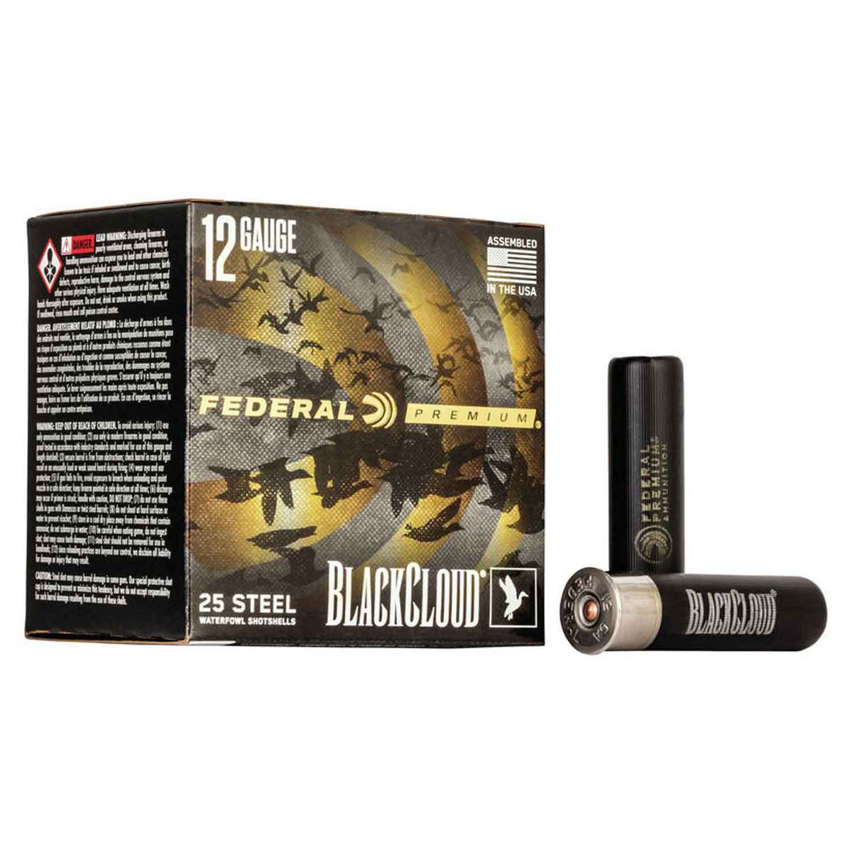 Federal Black Cloud FS Steel 12 Gauge 3-1/2in #2 1-1/2oz Waterfowl Shotshells - 25 Rounds Federal Black Cloud FS Steel 12 Gauge 3-1/2in #2 1-1/2oz Waterfowl Shotshells - 25 Rounds