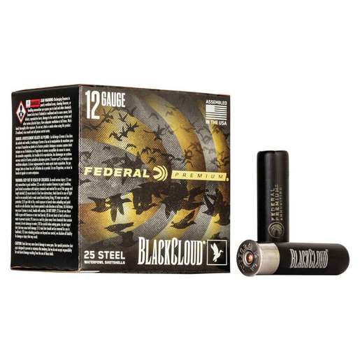Federal Black Cloud FS Steel 12 Gauge 3in BB 1-1/4oz Waterfowl Shotshells – 25 Rounds – BB