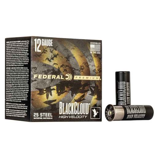 Federal Black Cloud FS Steel High Velocity 12 Gauge 3in #3 1-1/8oz Waterfowl Shotshells Ammo - 25 Rounds Ammo - #3 25 Rounds - #3 Ammo