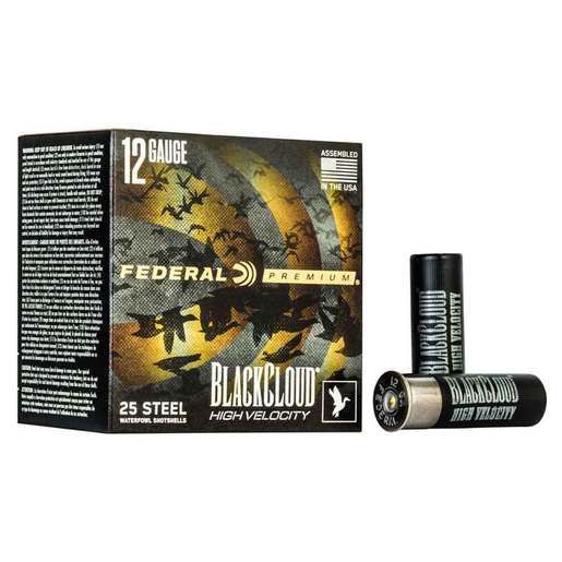 Federal Black Cloud FS Steel High Velocity 12 Gauge 3in BB 1-1/8oz Waterfowl Shotshells Ammo - 25 Rounds Ammo - BB 25 Rounds - BB Ammo